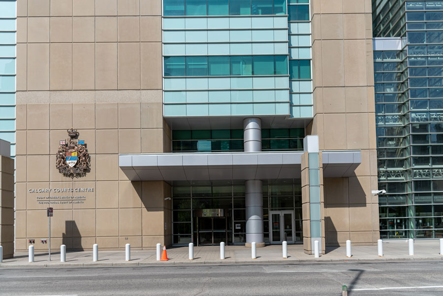Exterior view of the Calgary Provincial Courthouse.