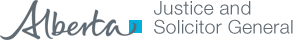 Alberta Justice and Solicitor General Logo