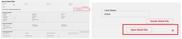 Screenshot of how • selecting a name from search results now opens the file directly, rather than displaying a preview.