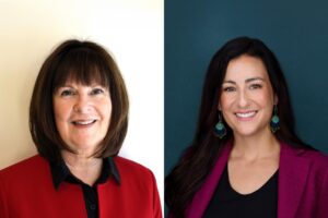 Headshot of new board members Meryl Whittaker and Kristy Isert